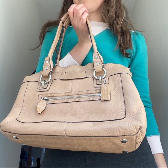 Coach Leather Ruffle Shoulder Bag - Picture 16 of 16